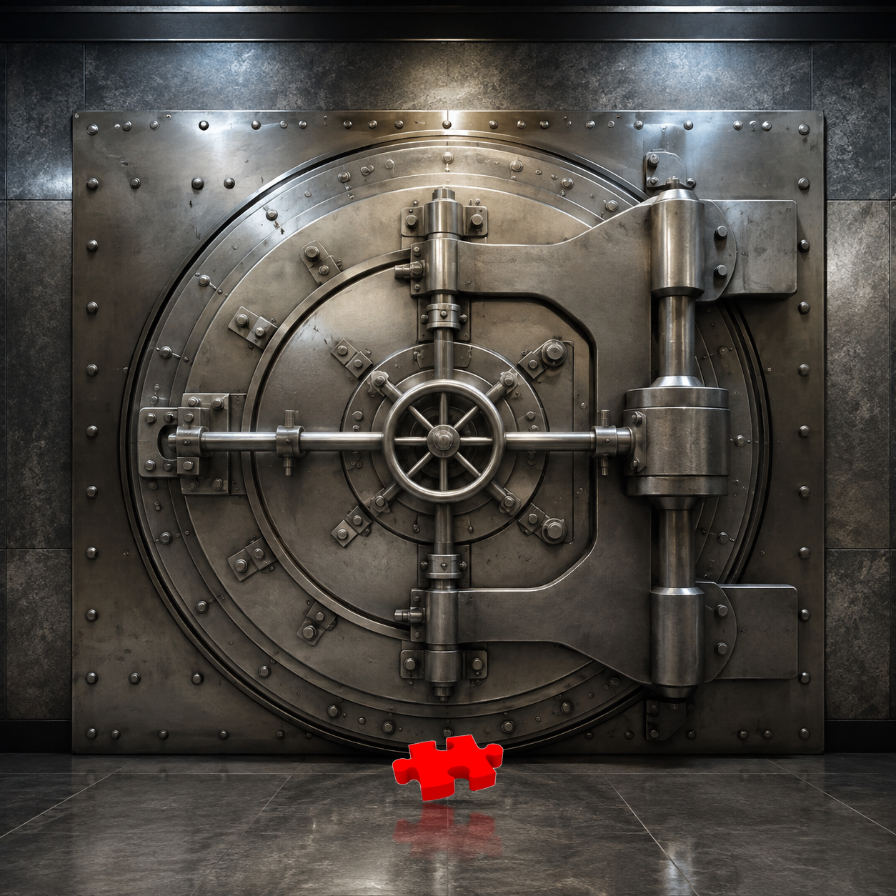 Sealed vault door